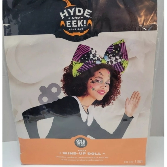 NWT Hyde & Eek! Adult Wind-Up Doll Halloween Costume Cosplay Women's One Size OS - Picture 1 of 3